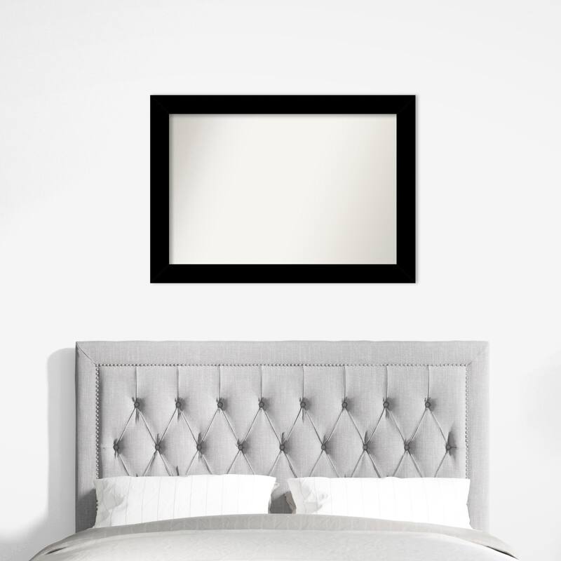 Basic Non-Beveled Wood Framed Wall Mirror