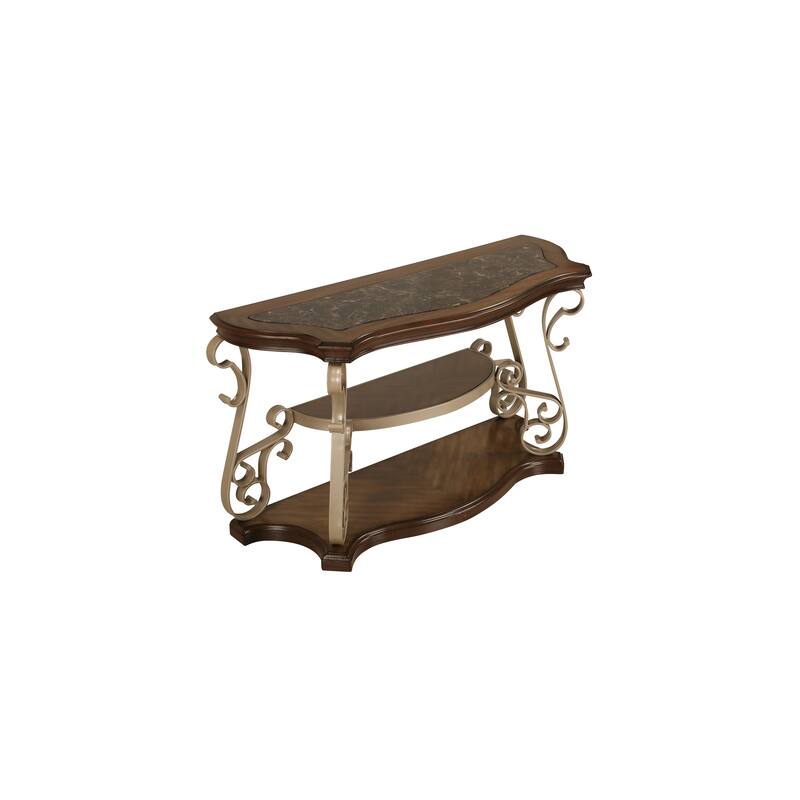 End table,marble paper top