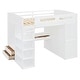preview thumbnail 4 of 78, Twin/Full Size Loft Bed with Bulit-in Desk and Wardrobes, Solid Wood Kids Loft Bedframe with 4 Drawers and Storage Shelves