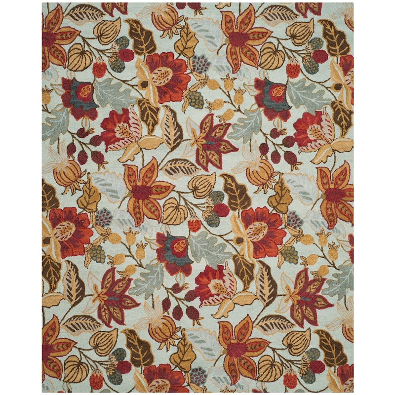 SAFAVIEH Handmade Blossom Biagina Modern Floral Wool Rug