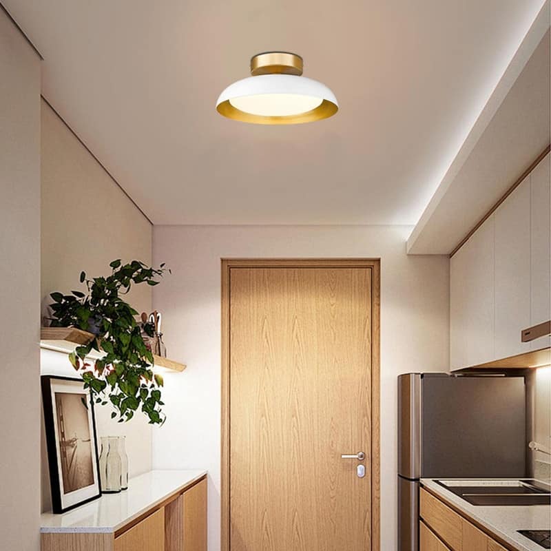 Led light fixture metal ceiling lighting white bedroom ceiling light