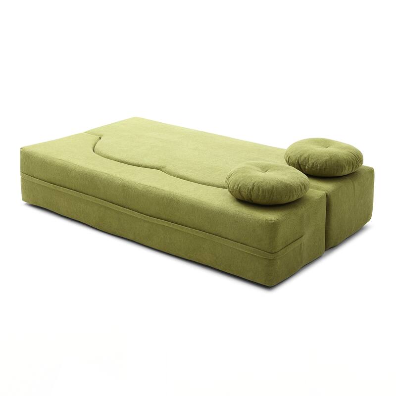 Folding Sofa Bed with Pillow, Floor & Futon Loveseat Couch