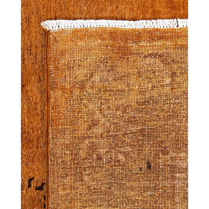 Vibrance, One-of-a-Kind Hand-Knotted Area Rug - Brown, 4' 2" x 6' 2" - 4' 2" x 6' 2"