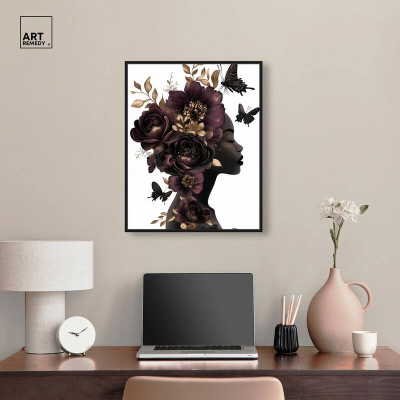 In Her Thoughts II Canvas by Art Remedy