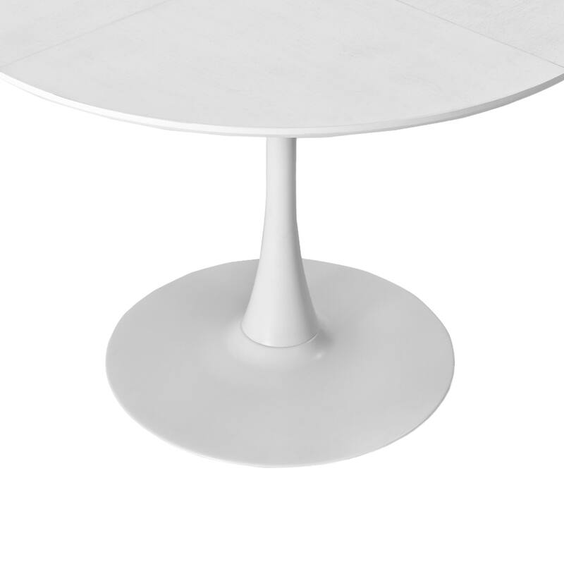 47.24" Modern Round Dining Table,Four Patchwork Tabletops
