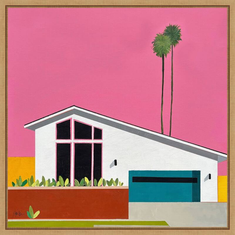 Sunkissed Suburbia 6 by Jan Weiss Framed Canvas Wall Art Print