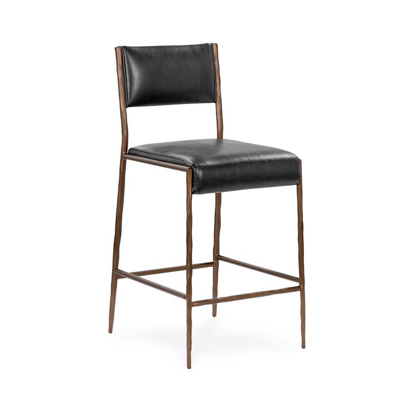 Classic Home Kayne Leather Counter Stool