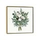 preview thumbnail 8 of 13, iCanvas "Cut Paper Bouquet III" by Victoria Borges Framed Gold - 12x12