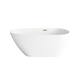 Option Glossy White with Brushed Gold Trim