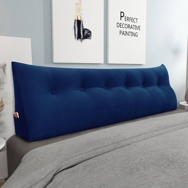 WOWMAX Bed Rest Wedge Pillow Back Support Bolster Daybed Dorm Cushion