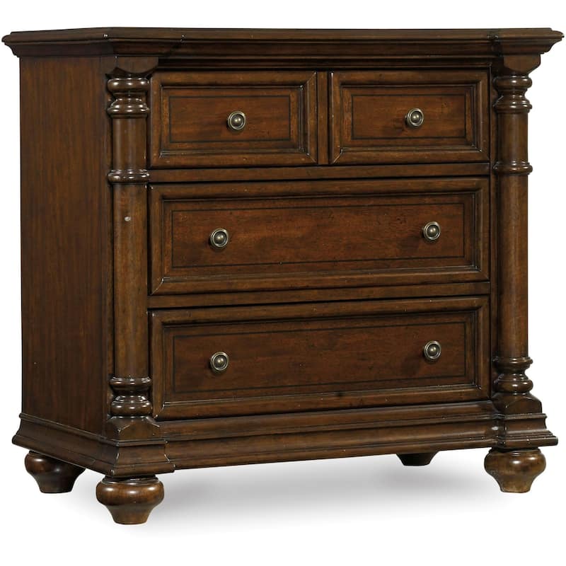 Hooker Furniture Leesburg 32" Wide Three Drawer Traditional Manor - Rich Traditional Mahogany