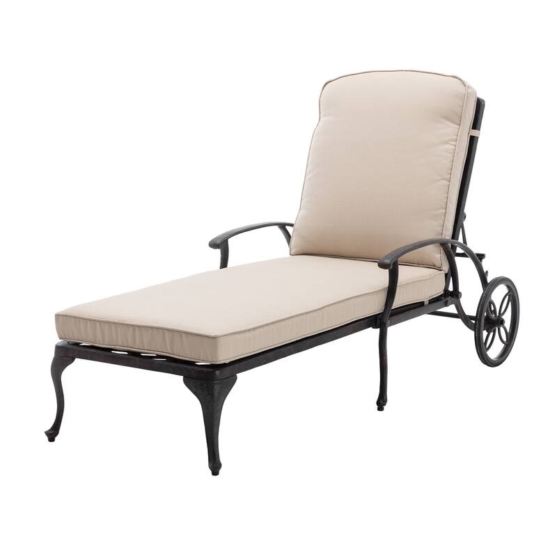 Aluminum Reclining Outdoor Chaise Lounge