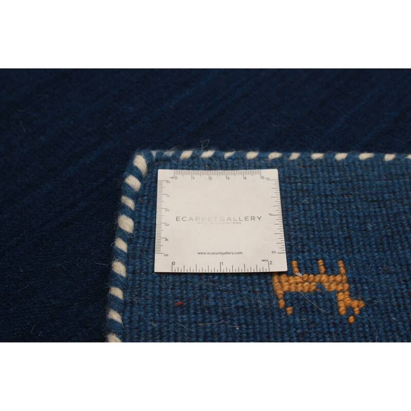 Kashkuli Gabbeh Blue Rug 2'6" x 6'5" - 2'6 x 6'5