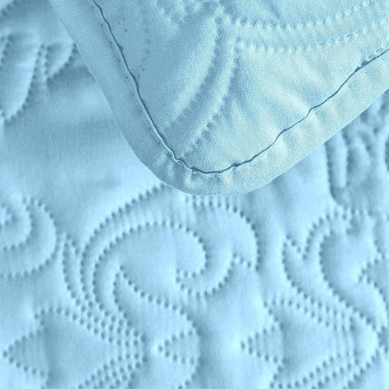 Sophia & William 2/3 Pieces Quilt Set, Reversible Microfiber Bedding Bedspread Coverlet Set