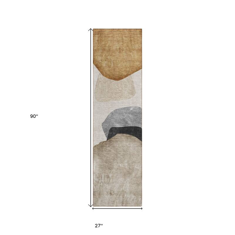 Namo Artistic Abstract Weather Resistant Classic Meets Modern Outdoor Rug