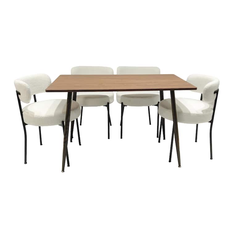 White Dining Chairs Set of 2, Mid-Century Modern Dining Chairs, Kitchen Dining Room Chairs