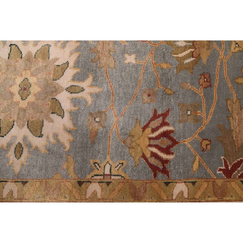 ECARPETGALLERY Hand-knotted Jules Serapi Light Denim Blue Wool Rug - 8'11 x 11'11