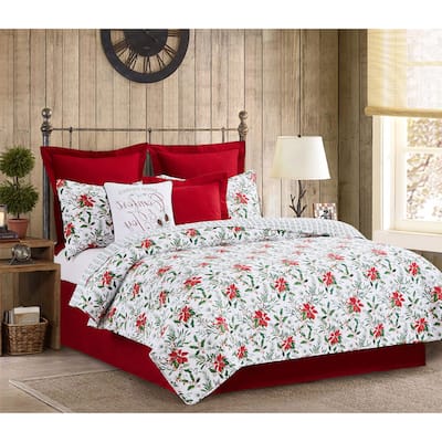 Silvia Cotton Cotton Quilt Set - Reversible and Machine Washable