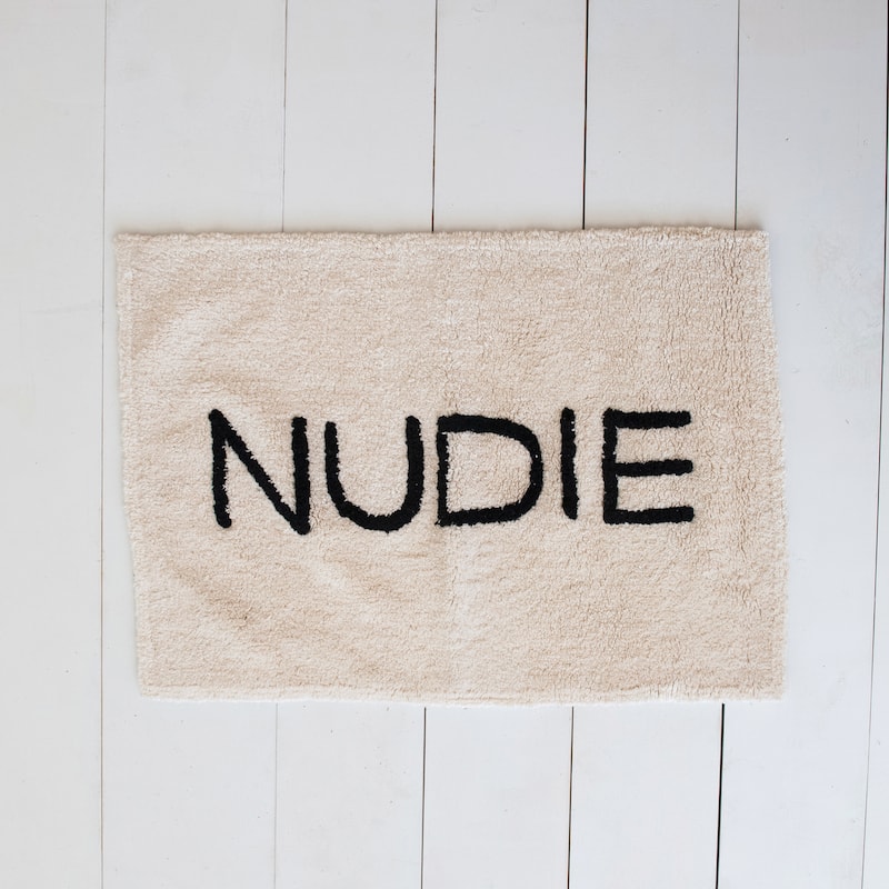 Cotton Tufted Bath Mat "Nudie" - 40.0"L x 27.0"W x 0.5"H