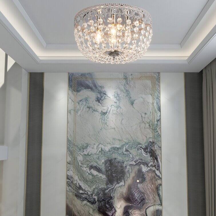 Maxax 4 - Light 15'' Chandelier Style Bowl Flush Mount