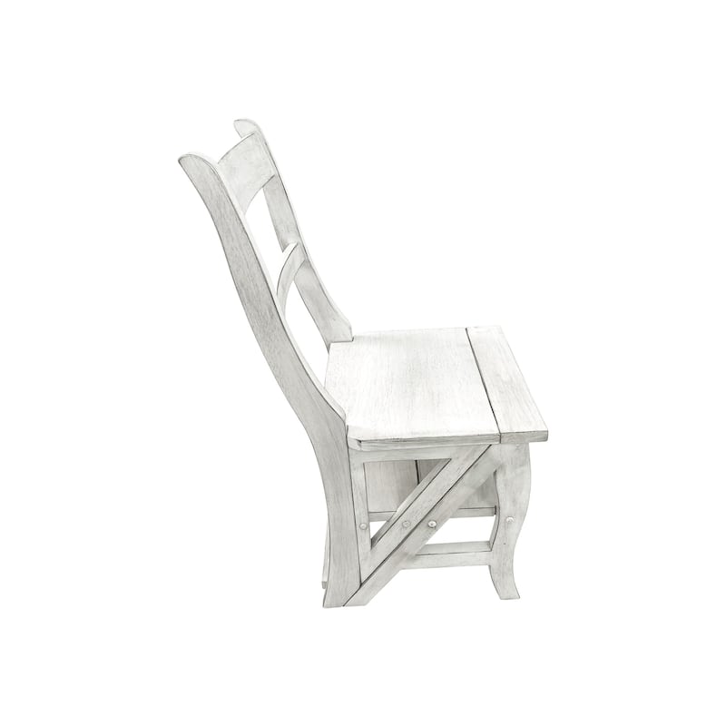 Carolina Chair & Table Folding Library Chair - Antique White