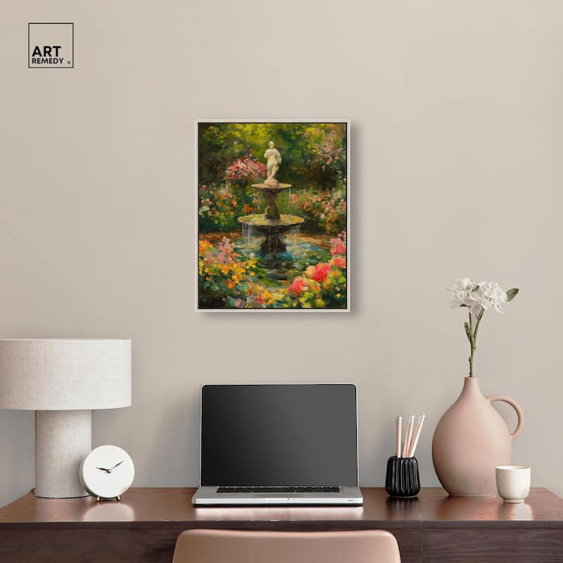 Poured Peace Canvas by Art Remedy