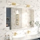 preview thumbnail 133 of 192, KIOTEE Modern Metal Frame Wall Mounted Bathroom Vanity Mirror with 5-year warranty 51x30 - White
