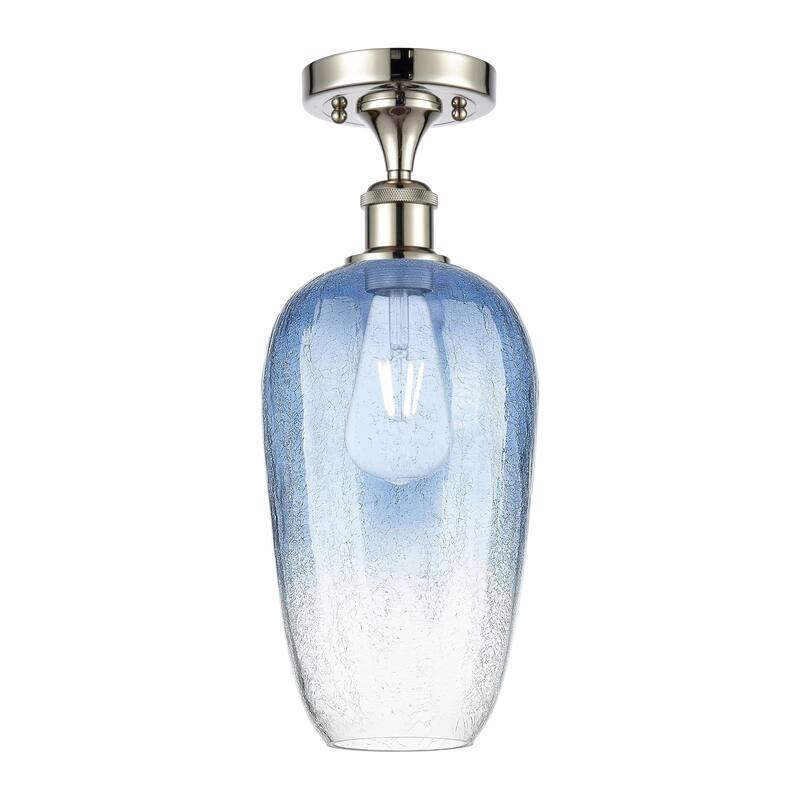 Innovations Lighting Endless Possibilities Ballston - Brookhaven Flute - 1 Light 7" Semi-Flush Mount