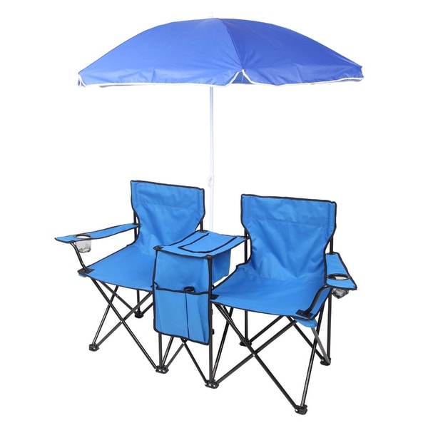 Folding chairs shop with umbrella