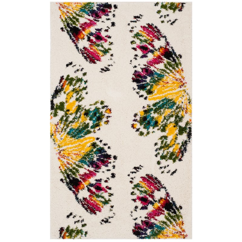 SAFAVIEH Fiesta Shag Asla Abstract Rug