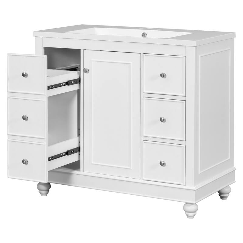 36" Gray Bathroom vanity