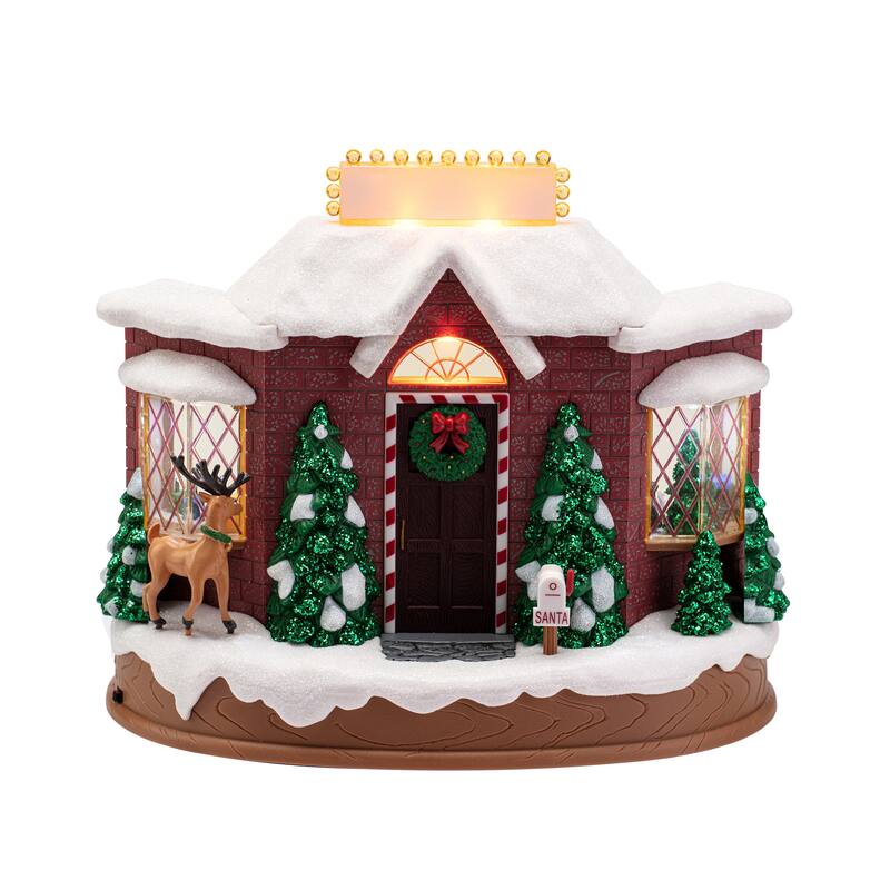 8" Animated & Musical Santa's Workshop