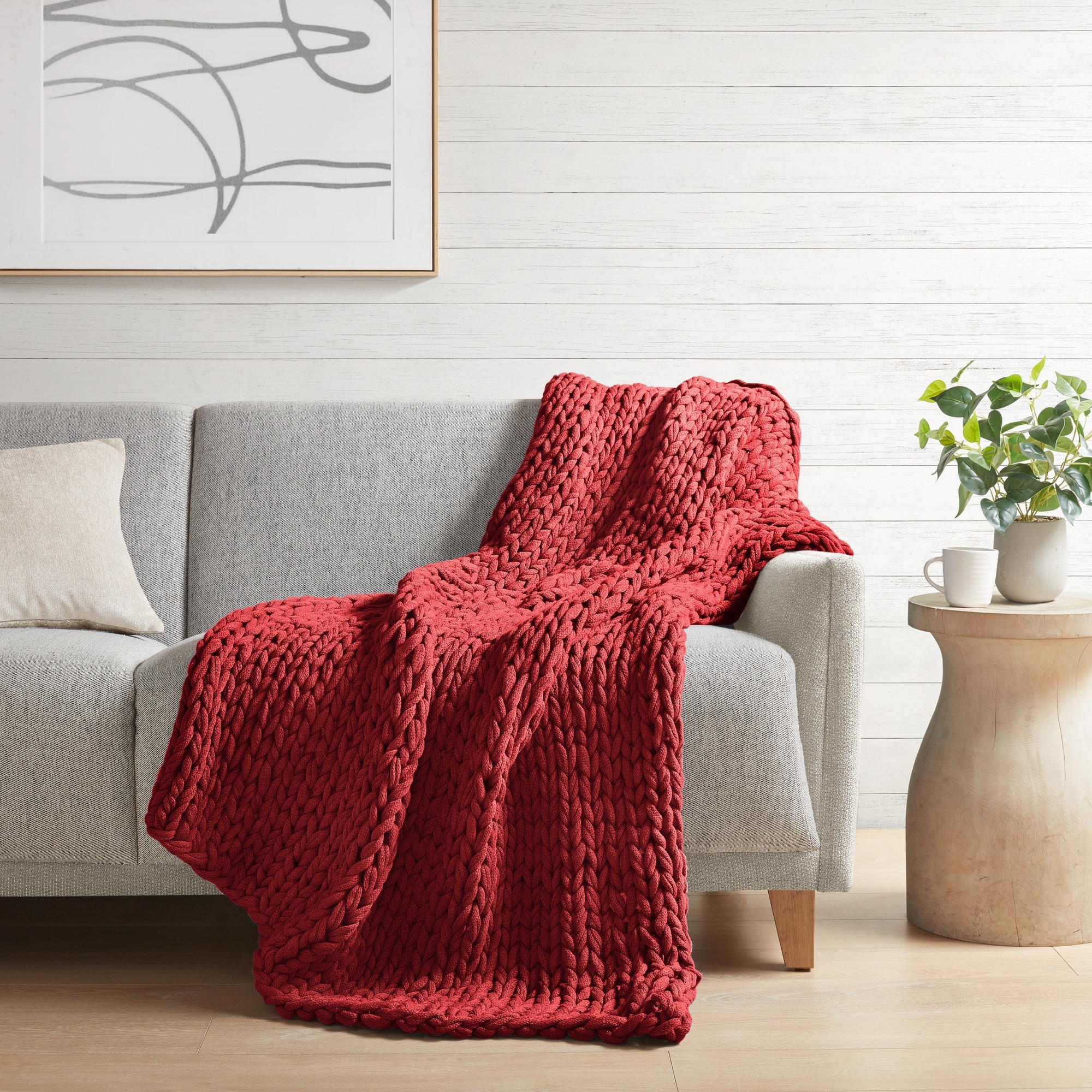 Chunky double knit throw blanket outlet