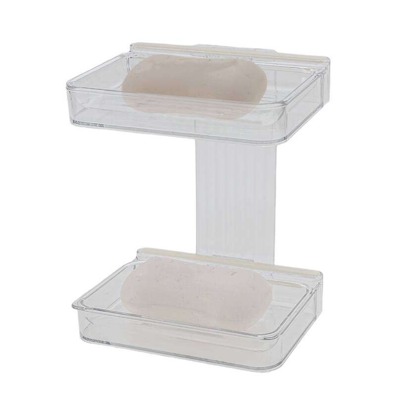 Portable Wall Mounted Soap Holder for Bathroom 5.31"x4.13"x7.09" 1Pc