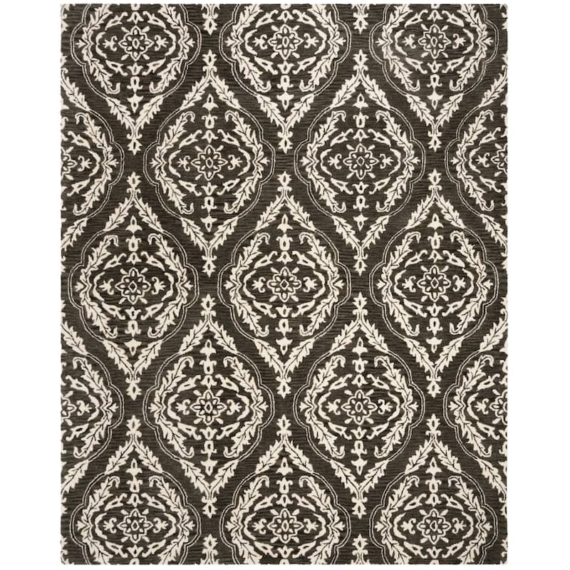 SAFAVIEH Handmade Blossom Iwona Modern Floral Wool Rug