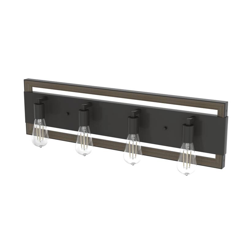 Hunter Woodburn Vanity Wall Light - Modern Farmhouse, Transitional, Rustic - Damp Rated!