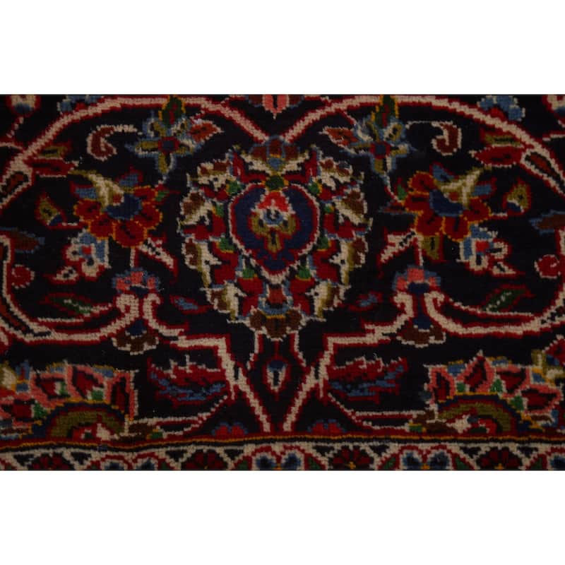 Traditional Kashan Large Persian Area Rug Hand-knotted Wool Carpet - 11'2" x 14'10"
