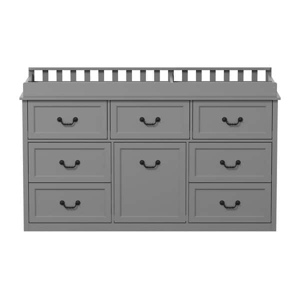 grey changing dresser Willow 3 Drawer Dresser with Changing Top