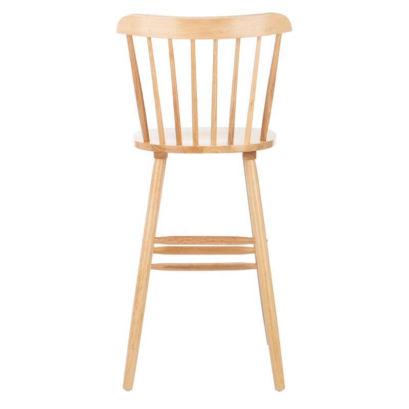 SAFAVIEH Aida 30-inch Spindle Farmhouse Bar Stool (Set of 2) - 19.9" x 19.8" x 38" - 20"W x 20"D x 43"H