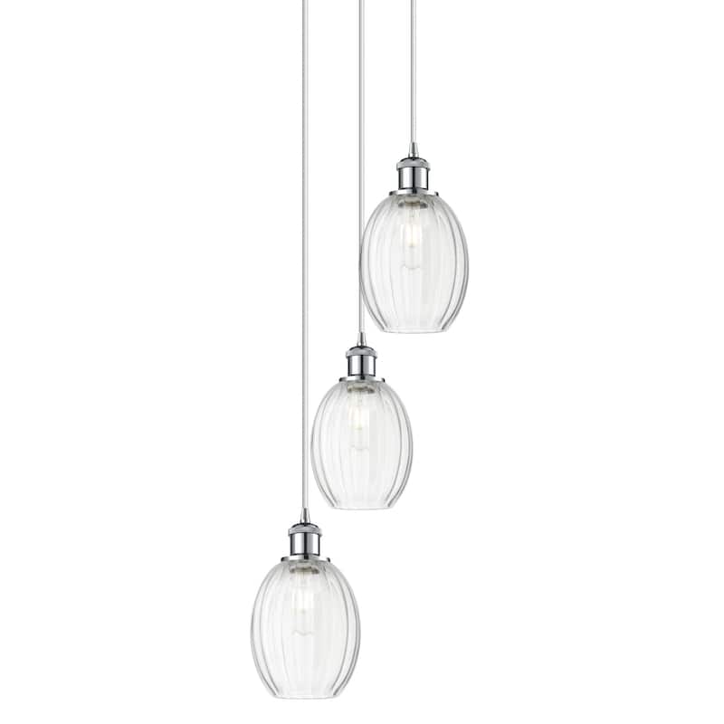 Innovations Lighting 113B-3P-33-13 Preston Pendant Preston 3 Light 13" - Polished Chrome / Clear