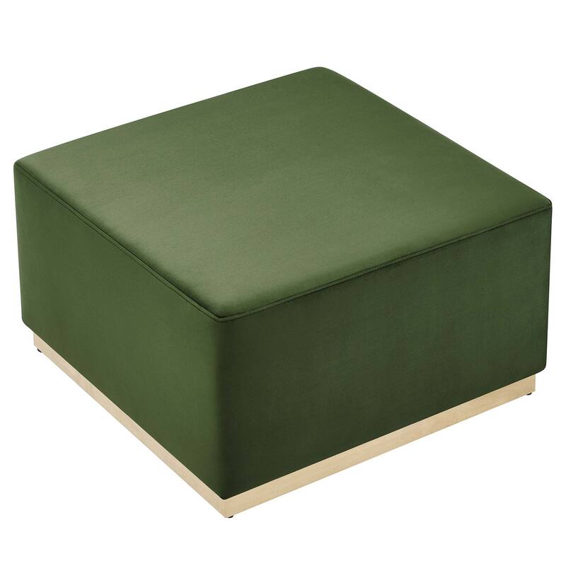 Tilden 17"/28" Square Performance Velvet Upholstered Ottoman
