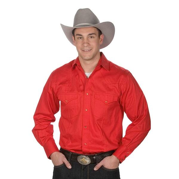 Shop Men S Button Down 100 Cotton Western Cowboy Shirt