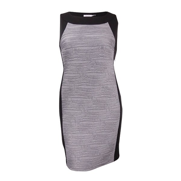 gray sheath dress plus size