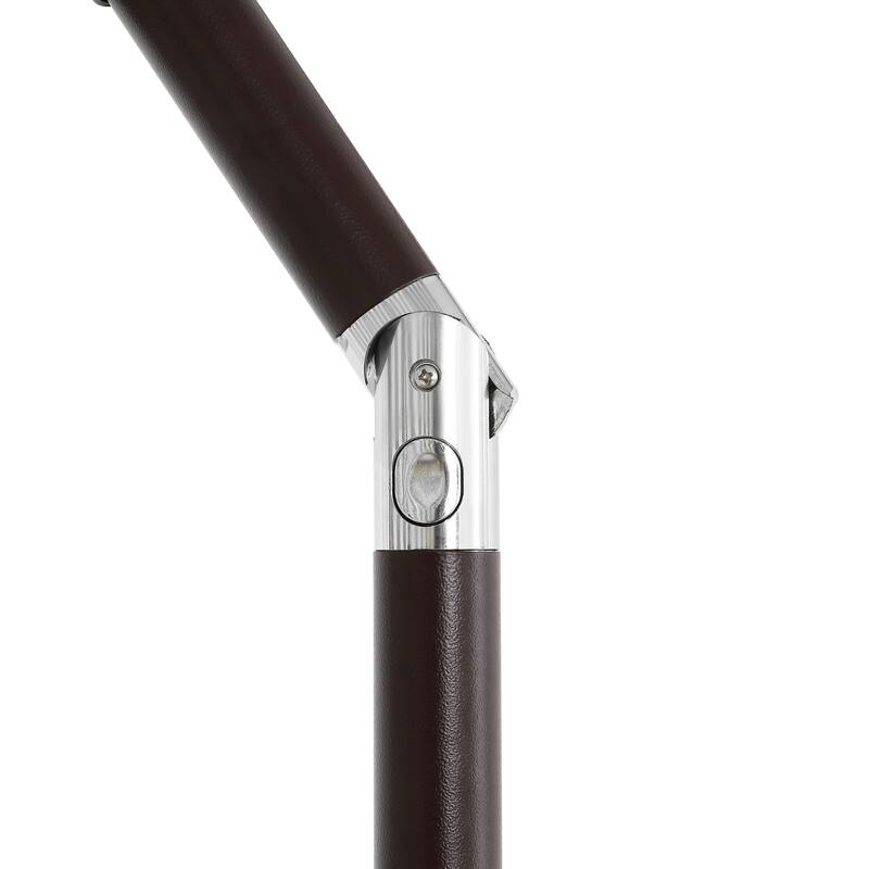 9ft Half Market Umbrella, Scalloped, Crank, Tilt, UV, by JONATHAN Y