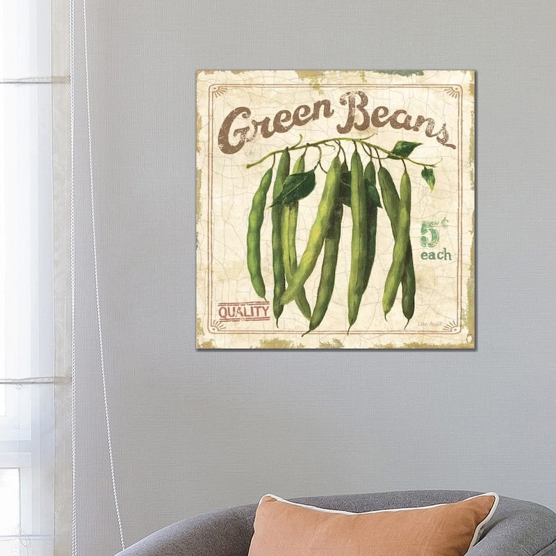 iCanvas "Green Beans (On Special II)" by Lisa Audit Canvas Print - 26x26x1.5