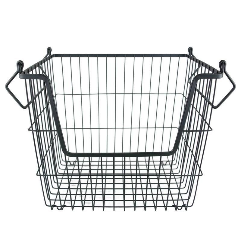 DII Metal Basket - Large - Black
