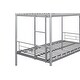 preview thumbnail 10 of 27, Twin over Twin Bunk Bed with 2 Side Ladders and Safe Guardrail, Silver