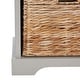 preview thumbnail 15 of 15, SAFAVIEH Freddy Vintage Grey Wicker Storage Bench - 33.5" W x 16.1" D x 19.9" H
