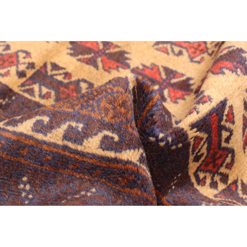 ECARPETGALLERY Hand-knotted Teimani Tan Wool Rug - 2'10 x 4'8