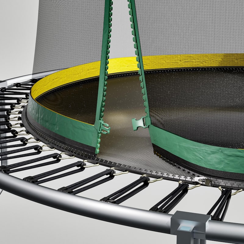 6FT Springfree Trampoline with Safety Net and Bungee System No Gap Design